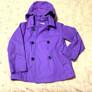 Raincoat water repellent light weight copto liner.